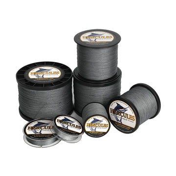 2000M 2187Yds Grey 6lb-100lb HERCULES PE Braided Fishing Line 4 Strands